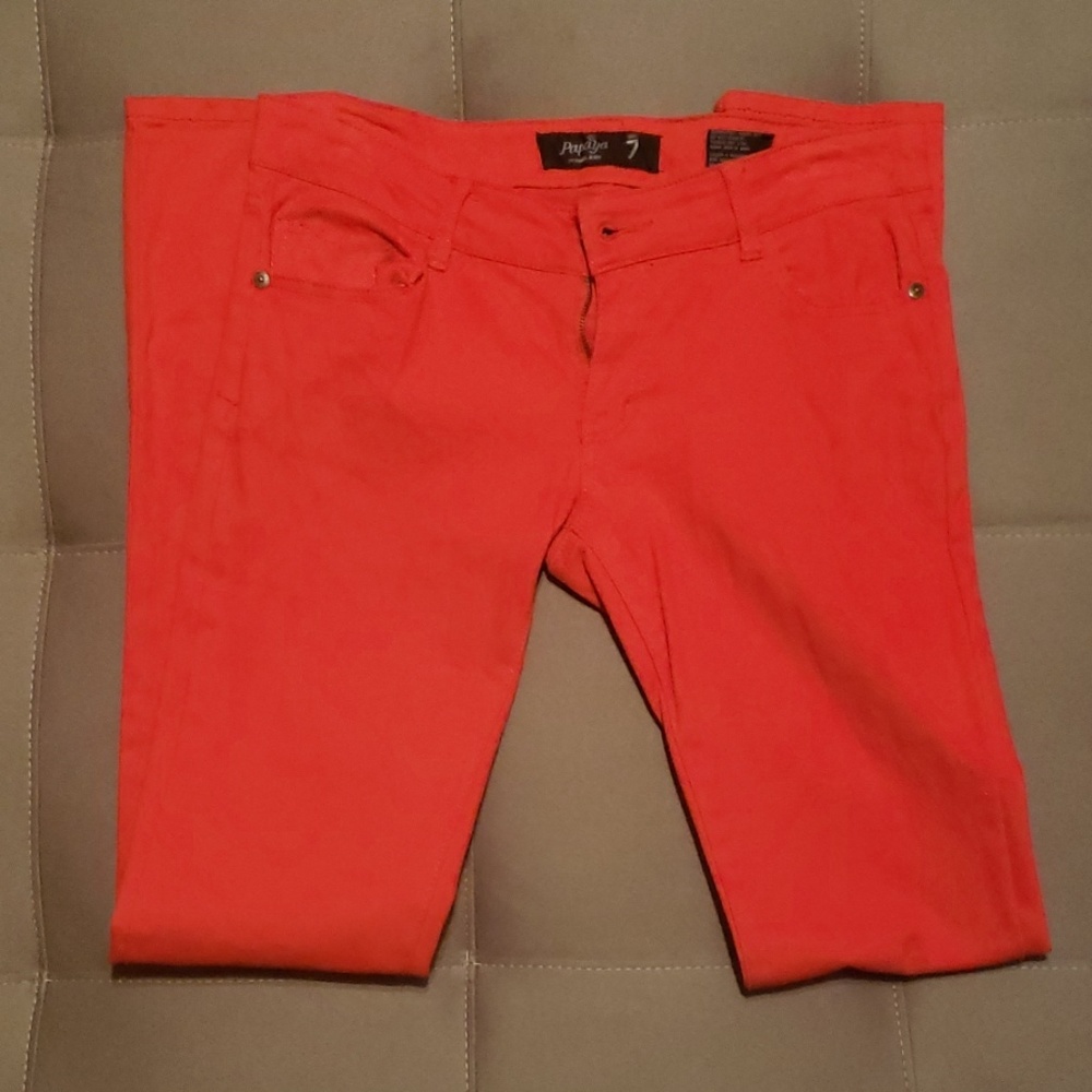 Papaya Red Pants